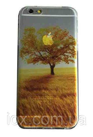 Силіконовий чохол "Осінь" для Iphone 6 Plus (малюнок - друк)