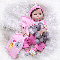 Кукла реборн Виолетта 53 см полностью виниловая Reborn doll