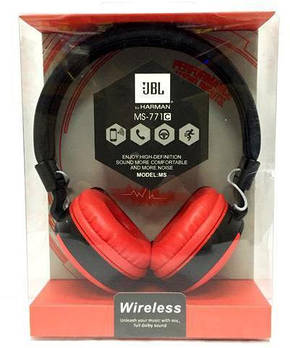 Блютус навушники JBL 771 MS (bluetooth+SD card+FM+with cable), фото 2