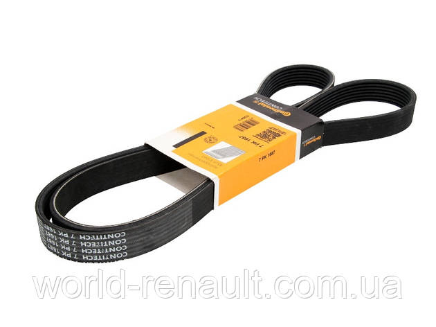 CONTI 7PK1687 — Ремінь генератора (+AC) на Рено Трафік III 1.6dci, фото 1
