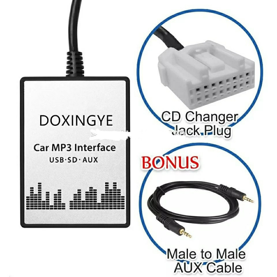 DOXINGYE USB SD AUX для штатної магнітоли Mazda 2/3/5/6/CX7/MX5/MPV/Miata/Tribute