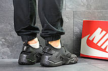 Чоловічі демісезонні кросівки Nike Air Huarache,чорні, фото 2