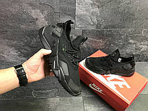 Чоловічі демісезонні кросівки Nike Air Huarache,чорні, фото 3