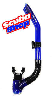 Трубка двухклапанная Verus One для снорклінга, колір синій