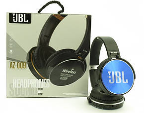 Блютус навушники AZ-009 (bluetooth+SD card+FM+with cable), фото 1