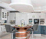 Барний стілець SET Сет зелений оксамит + чорний метал, стілець візажиста, фото 6