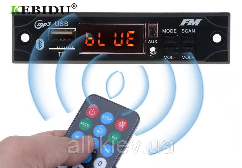 Декодер плеер с Bluetooth 4.0 MP3/FM/USB/SD/AUX Модуль Decoder 5-12V + дистанция