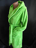 Молодіжні махрові халати з капюшоном., фото 4