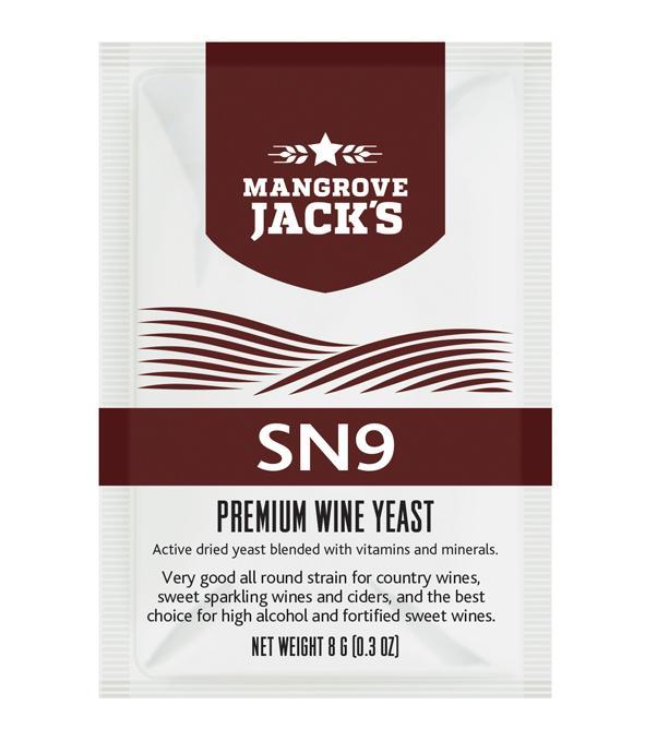 Дріжджі для солодких ігристих вин і сидру Mangrove jack's SN9 (Н.Зеландія)