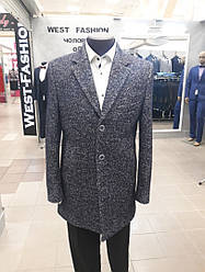Пальто чоловіче демісезонне West fashion модель UM-11 меланж