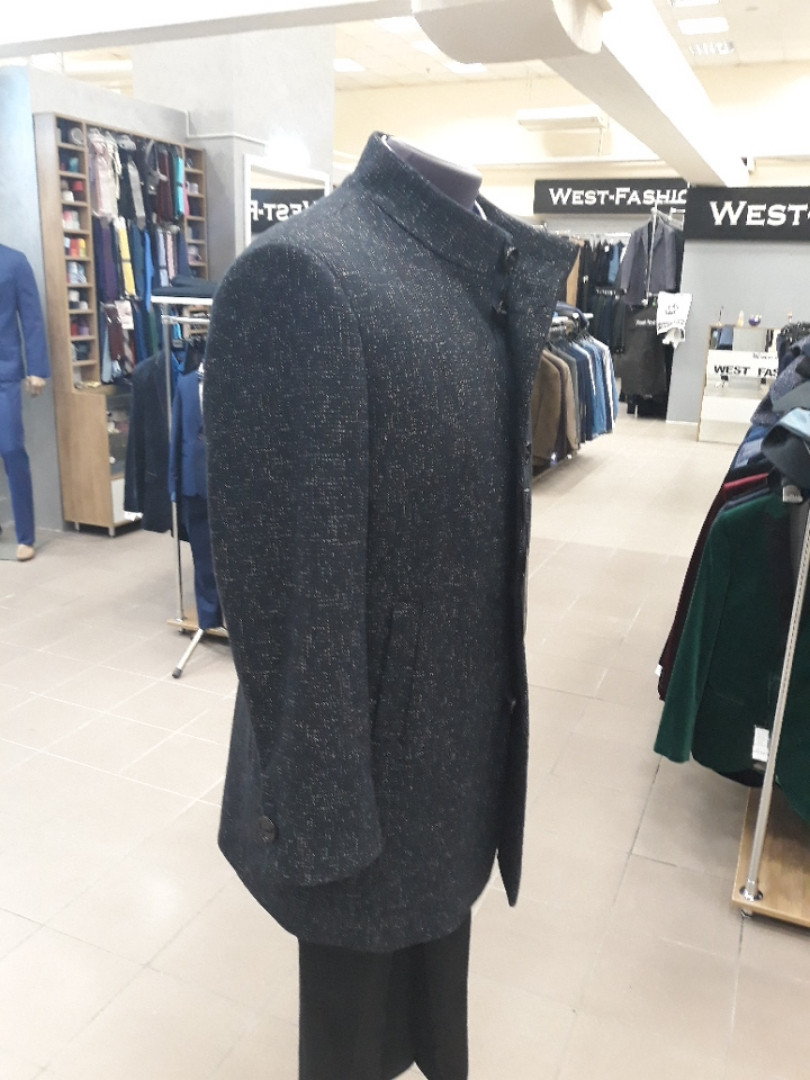 Чоловіче пальто West-fashion модель UM-13 синє