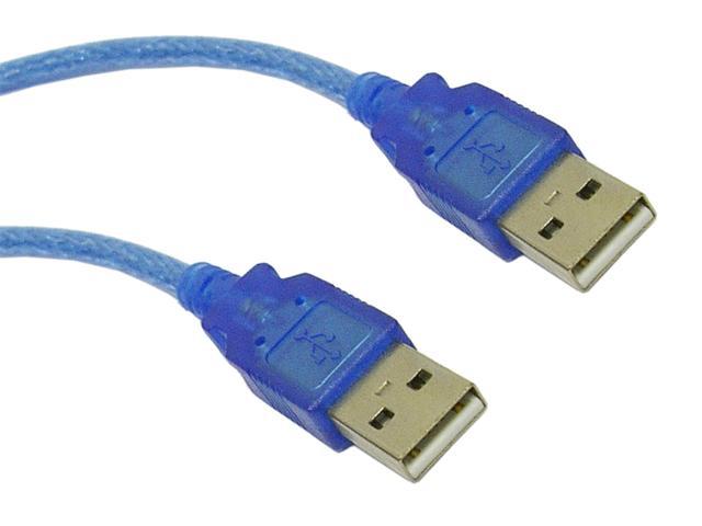 Кабель USB 2.0 RITAR AM/AM, 1.8 m, прозорий синій