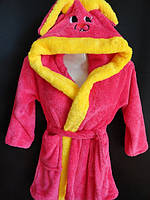 Махрові яскраві халатики для дітей