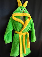 Халат дитячий "Зайчик" із вушками махровий.