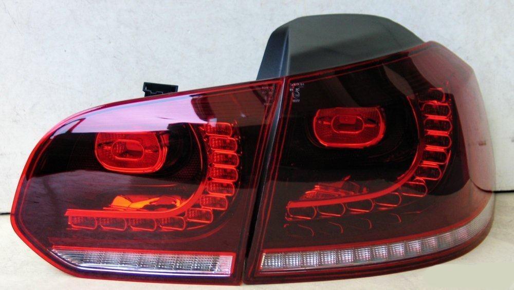 Ліхтарі VW Golf 6 тюнінг led оптика стиль R20 (з LED поворотом)