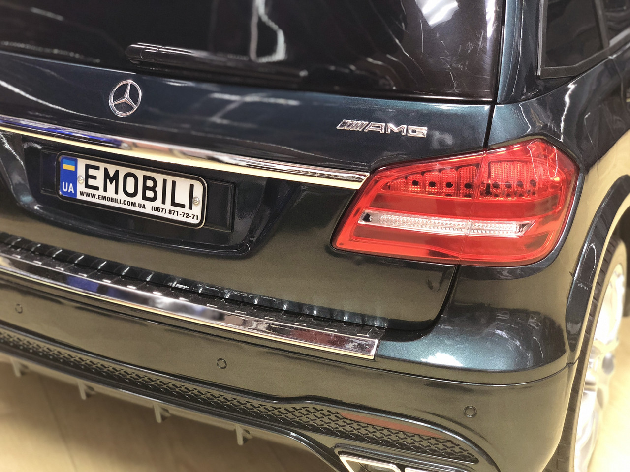 Детский электромобиль Mercedes-Benz GLS + Tuning Emobili Edition, MP4 планшет, подсветка днища, сигнализация - фото 9 - id-p872647651