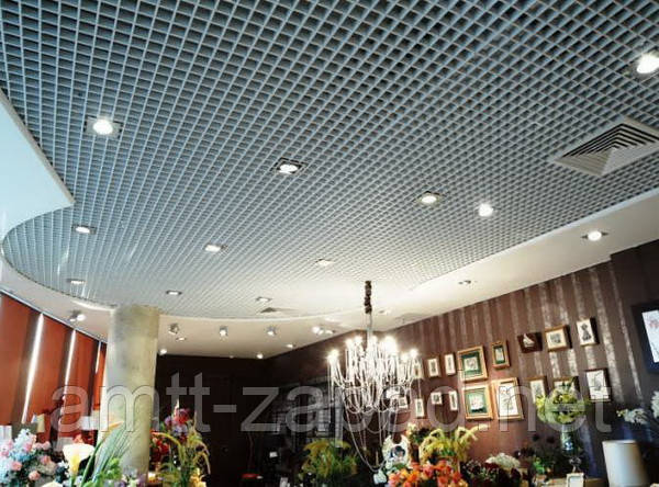 Підвісна стеля грильято, ячейка 86х86, чорний колір, фото 1