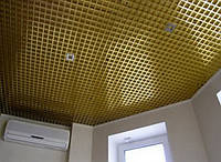 Подвесной потолок грильято, ячейка 150х150, черный цвет