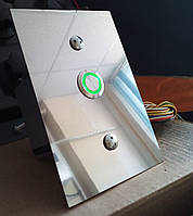 Пост вызова КВ110д-1(нержавейка, кнопка с кольцевой подсветкой, d=19мм); аналог ВП710