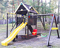 Дитячий майданчик Spielplatz Віланд із подвійною гойдалкою, лазом, турніком, пісочницею-трансформер