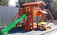 Детская площадка Spielplatz Витольд с качелью-гнездом, лазом, столиком и песочницей-трансформером