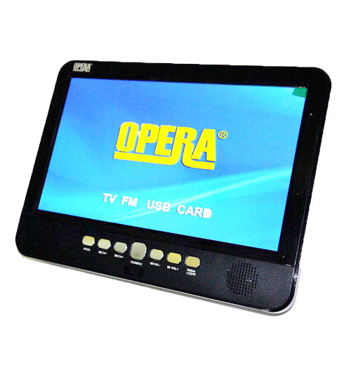 Портативний телевізор Opera 1001, 10" дюймів + вбудований акумулятор