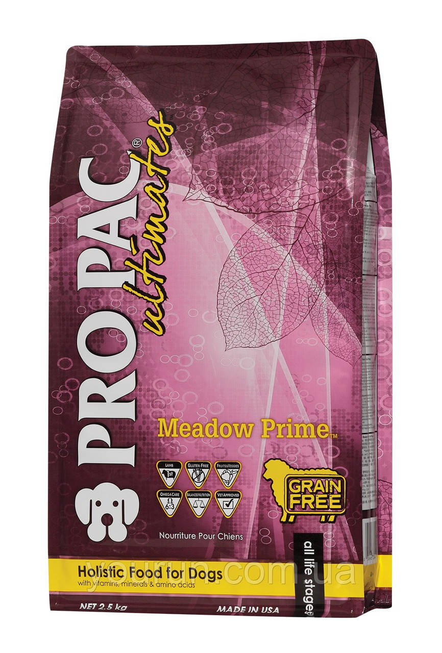 Pro Pac (Про Пак) Ultimates Meadow Prime з ягням і картоплею для собак всіх порід, 2.5 кг