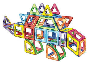 Магнітний конструктор LT 2003 Magnetic Sheet "Динозаври", 97 дітей, фото 4