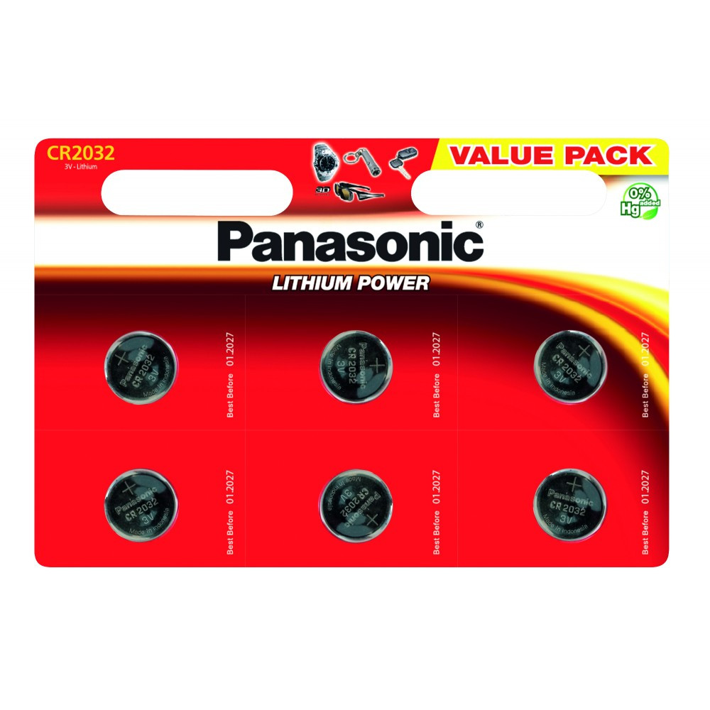 ТМ "PANASONIC"Елемент живлення Батарейка Lithium BLI CR 2032 (6 шт/уп)