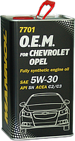 Моторное масло Mannol O.E.M. for Chevrolet Opel SAE 5W-30 C2 C3 Metal