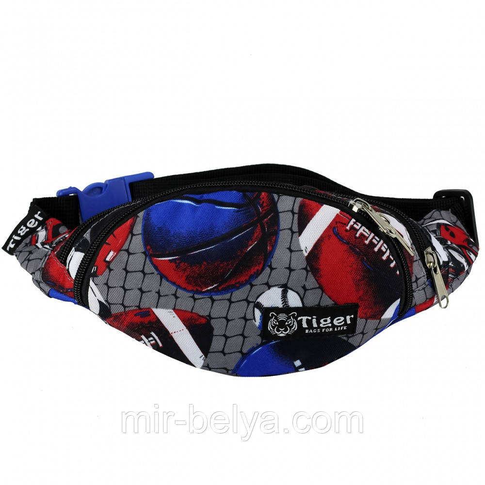 СУМКА НА ПОЯС TIGER RIO PRINT СПОРТ СЕРЫЙ, фото 1