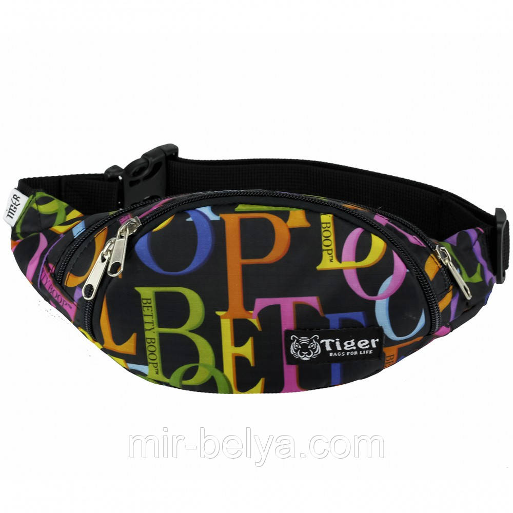 СУМКА НА ПОЯС TIGER RIO PRINT БУКВИ КОЛЬОРОВІ (BETTY-BOOP), фото 1