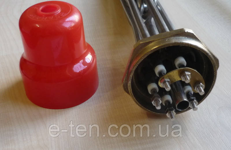 Блок тин із НЕРЖАВЕЙКИ прямий 4500W/220V/на різі 2" (58 мм)/L довжина = 240 мм Sanal, Туреччина