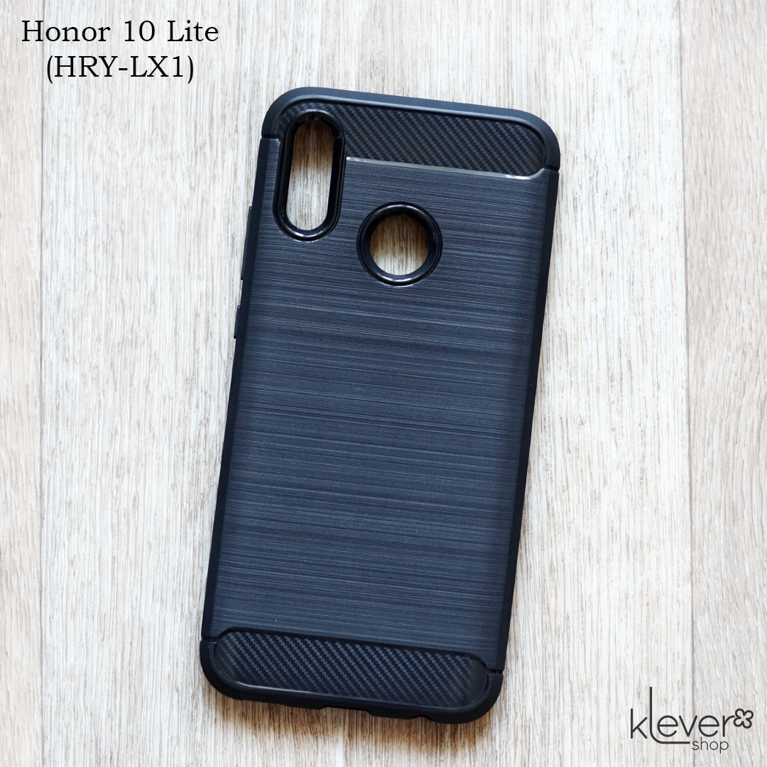 TPU чехол накладка для Honor 10 Lite (HRY-LX1) (black "Carbon")