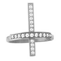 Кільце срібне Хрест