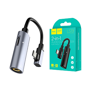 Адаптер Hoco LS19 Type-C to 3.5 mm 2in1