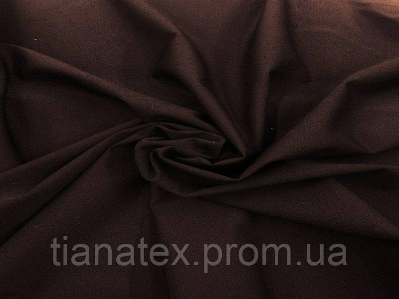 Габардин костюмна тканина коричневий