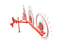 Граблі-ворушилки тракторні ZV "Сонечко" (3 колеса, польська оцинкована граблина)