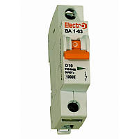 Модульный автоматический выключатель ВА1-63 1P, 32A, 10кА, D, Electro