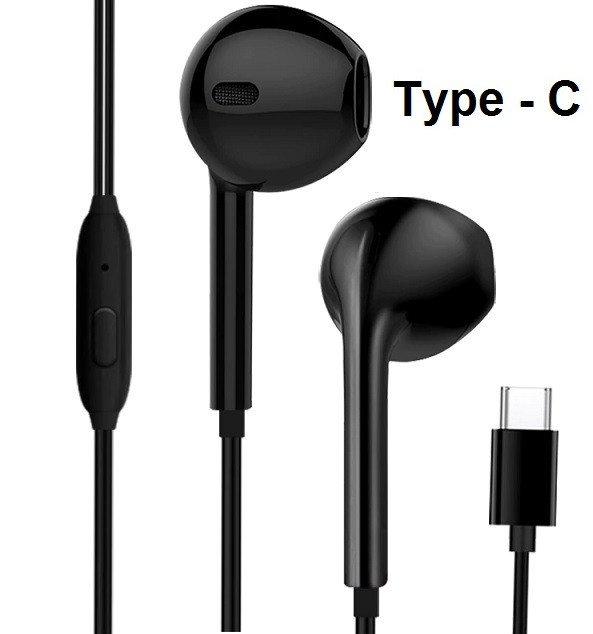 Наушники Type-C Стерео Гарнитура Проводные с Микрофоном Тип-C (ID ...