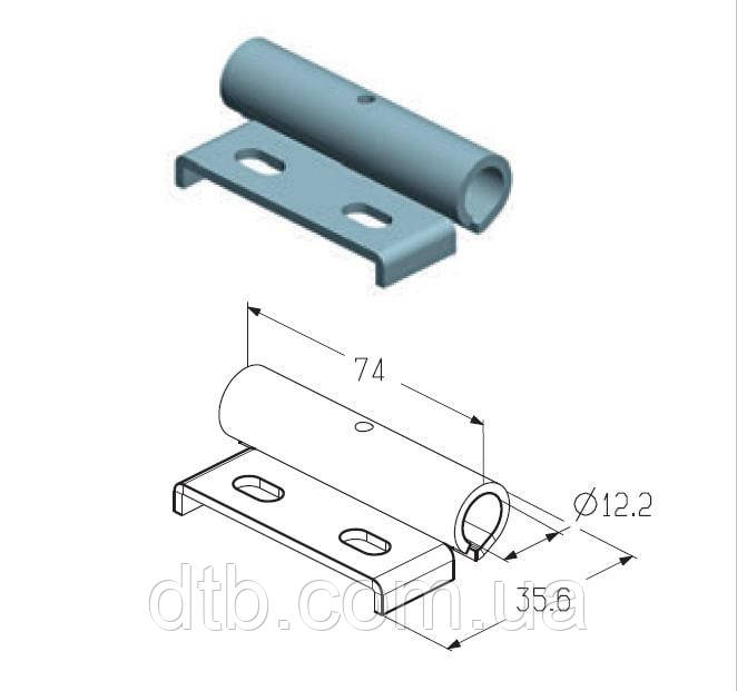 Накладка роликова проміжна RP-40.123 Alutech