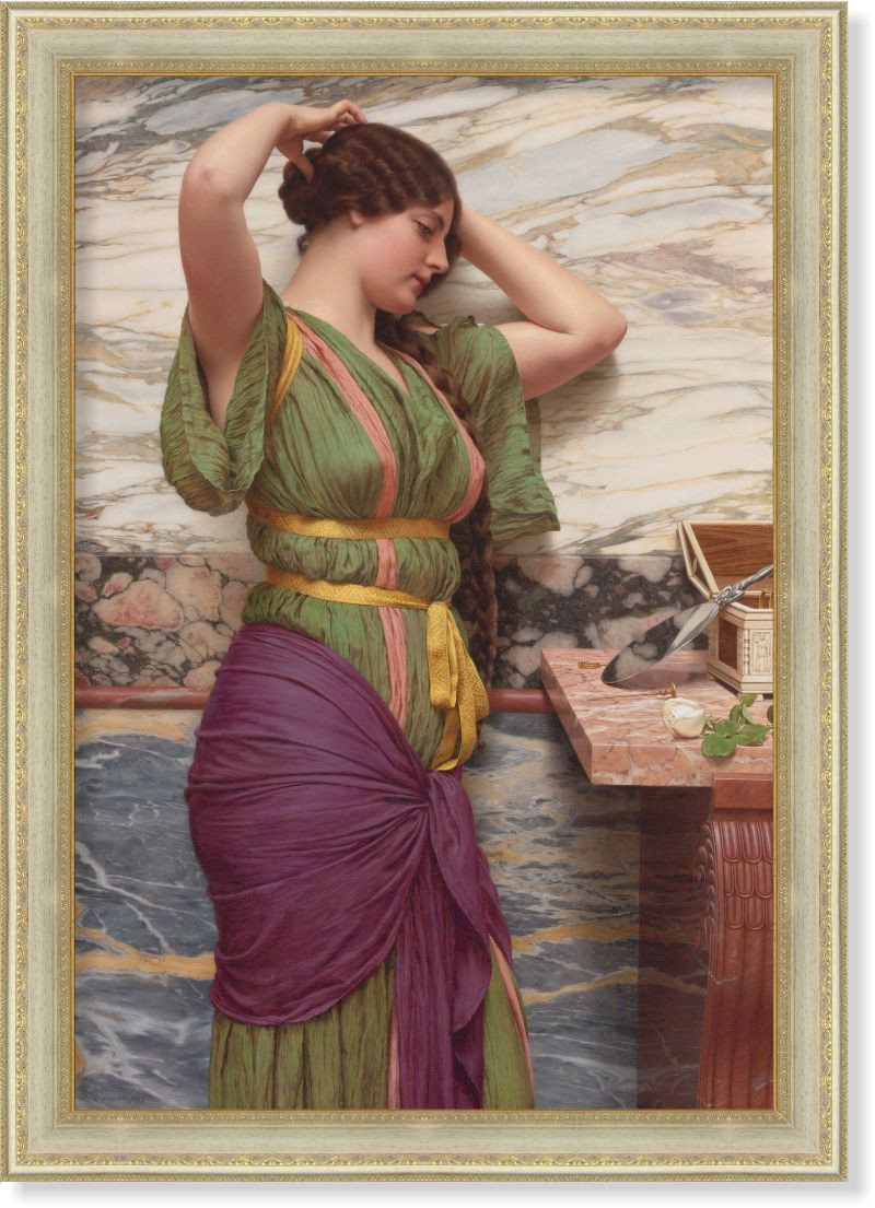Репродукція картини Джона Вільяма Годварда «У дзеркала» 75 х 110 см 1913 р.