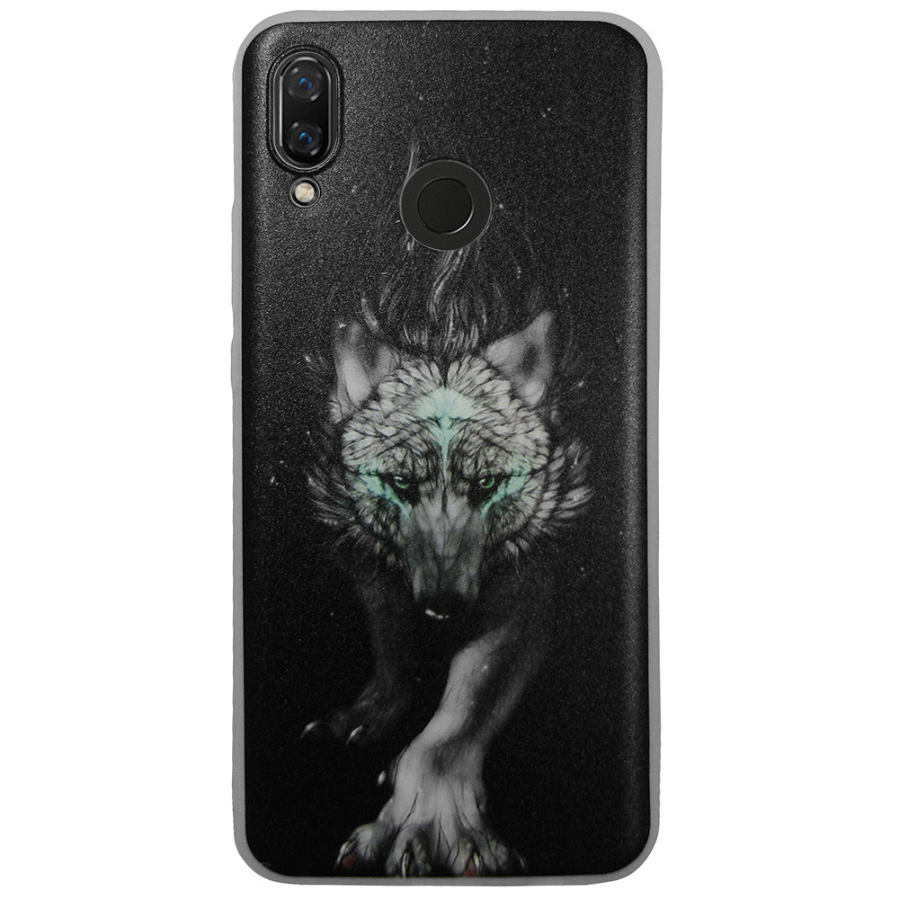 Чохол з малюнком Printed Silicone для Huawei Nova 3 Вовк