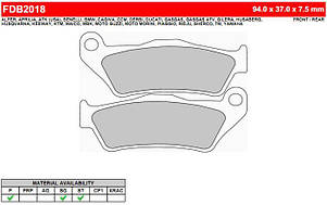 FDB2018P мотоколодки Ferodo KTM EXC /SUZUKI Burgman/YAMAHA Tenere XT/BMW/DUCATI MULTISTRA аналог BREMBO 07BB04, фото 1