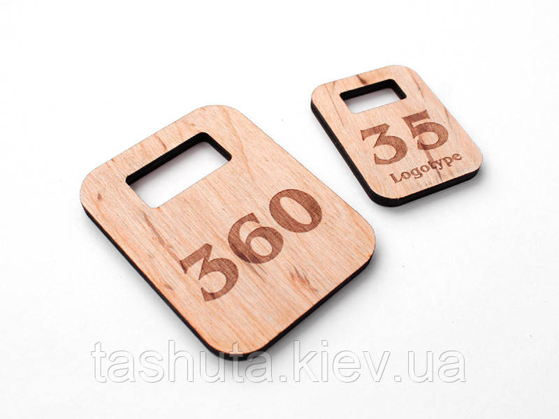 Номерок для ключей из фанеры 35х45мм, односторонний Ташута  (21-74120-01)