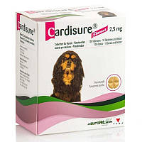 CARDISURE 2,5 mg КАРДИШУР 2,5 мг 100 табл. Для лечения сердечной недостаточности у собак