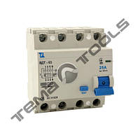 УЗО ВДТ-63 4P 40А 30мА диференціальний автоматичний вимикач (автомат УЗО)