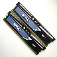 Ігрова оперативна пам'ять Corsair XMS2 DDR2 4Gb (2x2Gb) 800 MHz PC2-6400U CL5 (CM2X2048-6400C5C) Б/В
