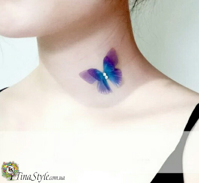 Підвіска кулон Кристал Метелик butterfly на волосіні шарм намисто НОВИНКА Хіт, фото 1