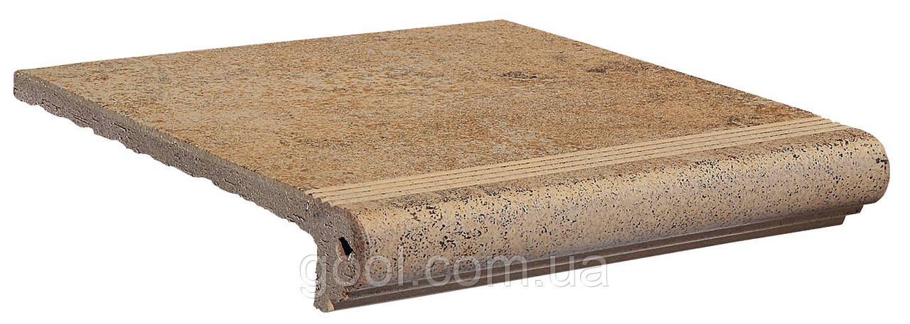 Gresmanc Tambora клінкерна плитка сходинка пряма з антиковзаючим покриттям з конавкою